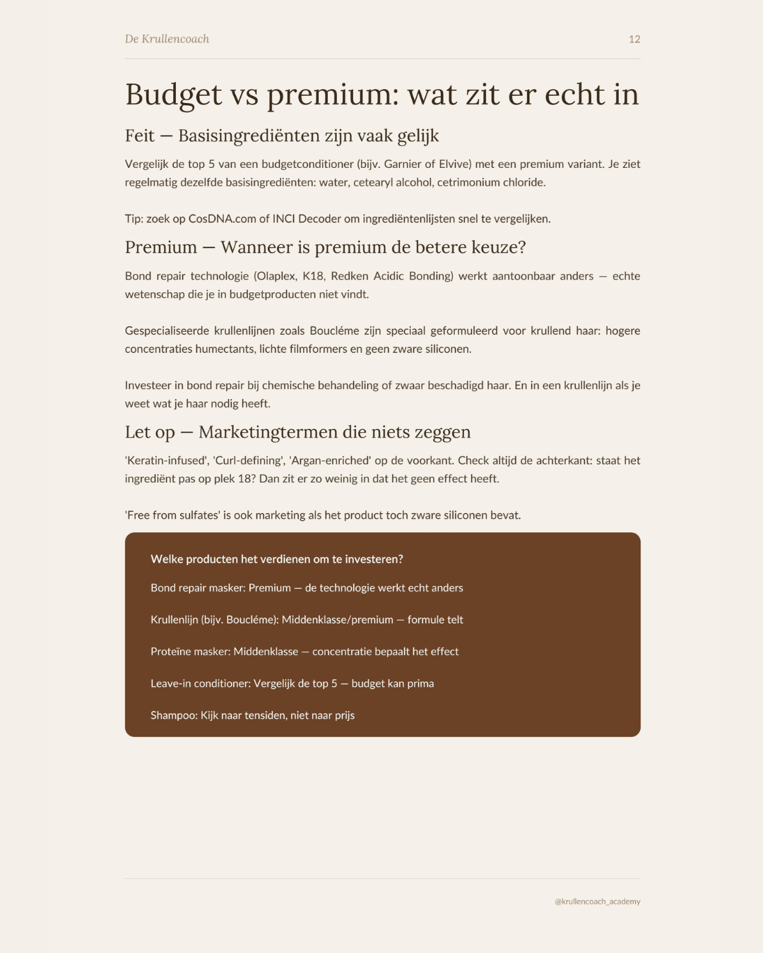 Productkeuze en Routines op Maat pagina 4